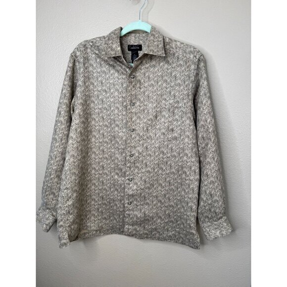 Vintage Claiborne Men's‎ Tan/Brown Shirt - Picture 2 of 7